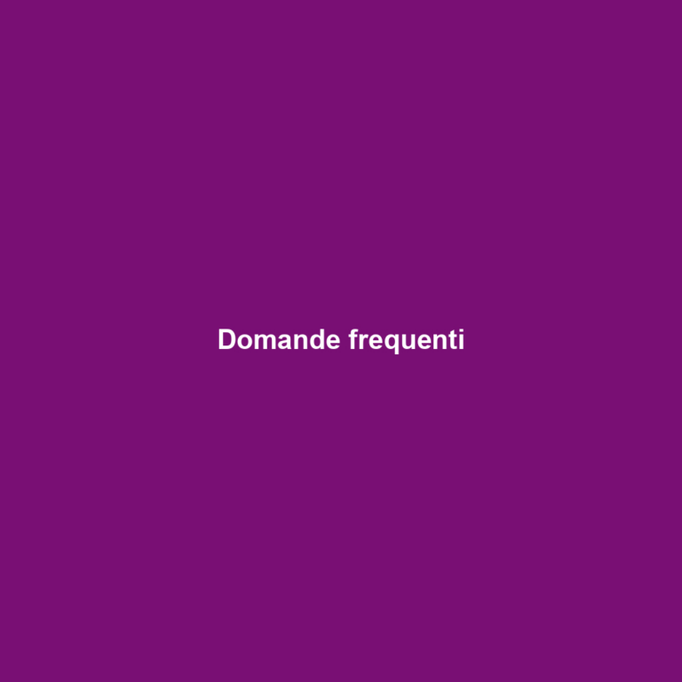 Domande frequenti